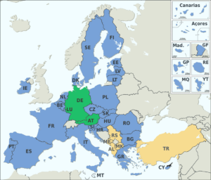EU Mitgliedsstaaten und -kandidaten